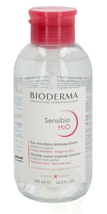 Bioderma Sensibio H2O Make-Up Removing Miceller Solution 500 ml With Pump in de groep BEAUTY & HEALTH / Huidsverzorging / Gezicht / Schoonmaak bij TP E-commerce Nordic AB (C64679)