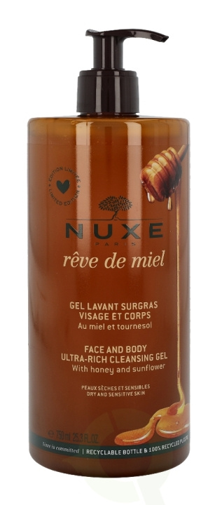 Nuxe Reve De Miel Face And Body Ultra-Rich Cleansing Gel 750 ml in de groep BEAUTY & HEALTH / Huidsverzorging / Lichaamsverzorging / Bad- en douchegels bij TP E-commerce Nordic AB (C64708)