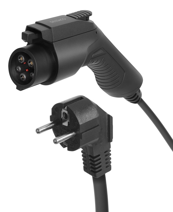 DELTACO e-Charge, cable Mode2, Schuko - type 1, 6A, 1,5+4M in de groep AUTO / Laadkabels & Oplaadboxen voor Elektrische auto bij TP E-commerce Nordic AB (C64711)