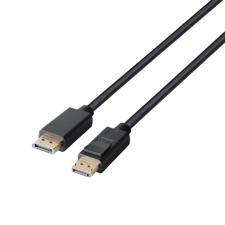 DELTACO DisplayPort cable, DP 1.4, 8K@30Hz, 4m, black in de groep COMPUTERS & RANDAPPARATUUR / Computerkabels / DisplayPort / Kabels bij TP E-commerce Nordic AB (C64768)