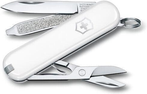 Victorinox Classic SD Falling Snow multitool, white in de groep SPORT, VRIJE TIJD & HOBBY / Buitenrecreatie / Multitools bij TP E-commerce Nordic AB (C64839)