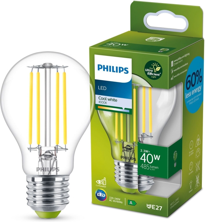 Philips Ultra Efficient LED lamp, E27, 4000K, 485 lm in de groep HOME ELECTRONICS / Verlichting / LED-lampen bij TP E-commerce Nordic AB (C64853)