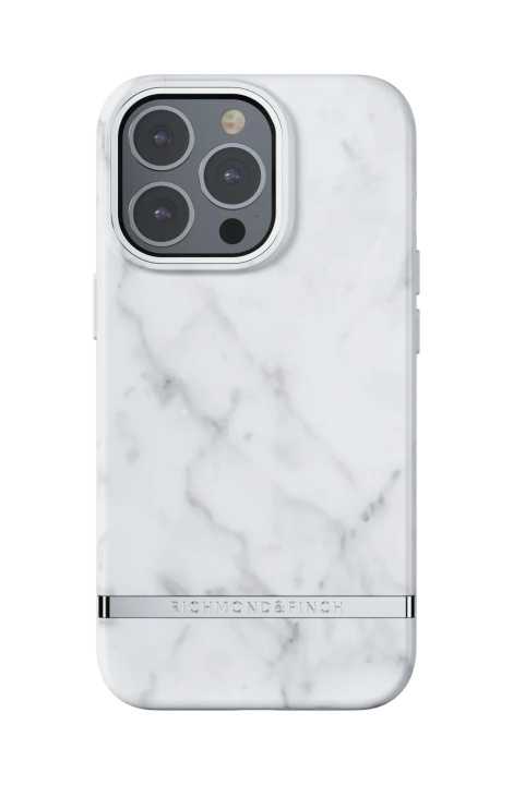 Richmond & Finch iPhone 13 Pro Freedom Case, White Marble in de groep SMARTPHONE & TABLETS / Mobielbescherming / Apple / iPhone 13 Pro / Hoesjes bij TP E-commerce Nordic AB (C64913)