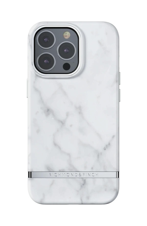 Richmond & Finch iPhone 13 Pro Freedom Case, Wit Marmer in de groep SMARTPHONE & TABLETS / Mobielbescherming / Apple / iPhone 13 Pro / Hoesjes bij TP E-commerce Nordic AB (C64913)