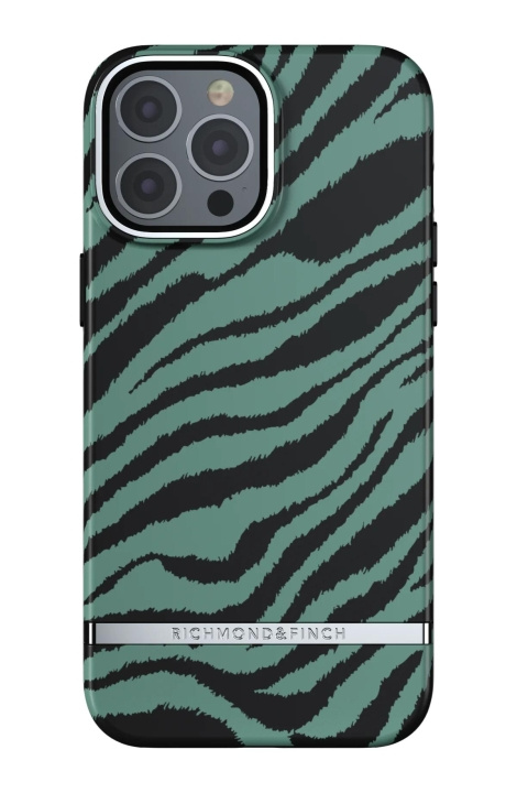 Richmond & Finch iPhone 13 Pro Max Freedom Case, Emerald Zebra in de groep SMARTPHONE & TABLETS / Mobielbescherming / Apple / iPhone 13 Pro Max / Hoesjes bij TP E-commerce Nordic AB (C64934)