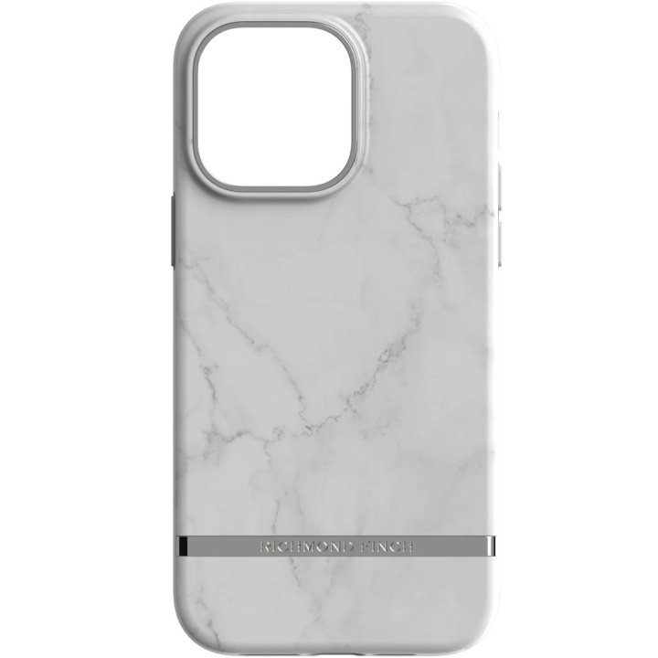 Richmond & Finch iPhone 14 Pro Max hoesje, wit marmer in de groep SMARTPHONE & TABLETS / Mobielbescherming / Apple / iPhone 14 bij TP E-commerce Nordic AB (C64956)