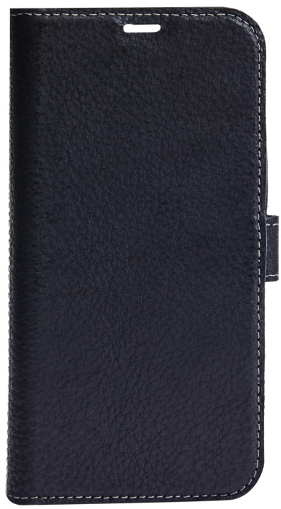 Essentials iPhone 12 mini leather wallet, detachable, Black in de groep SMARTPHONE & TABLETS / Mobielbescherming / Apple / iPhone 12 Mini bij TP E-commerce Nordic AB (C64982)