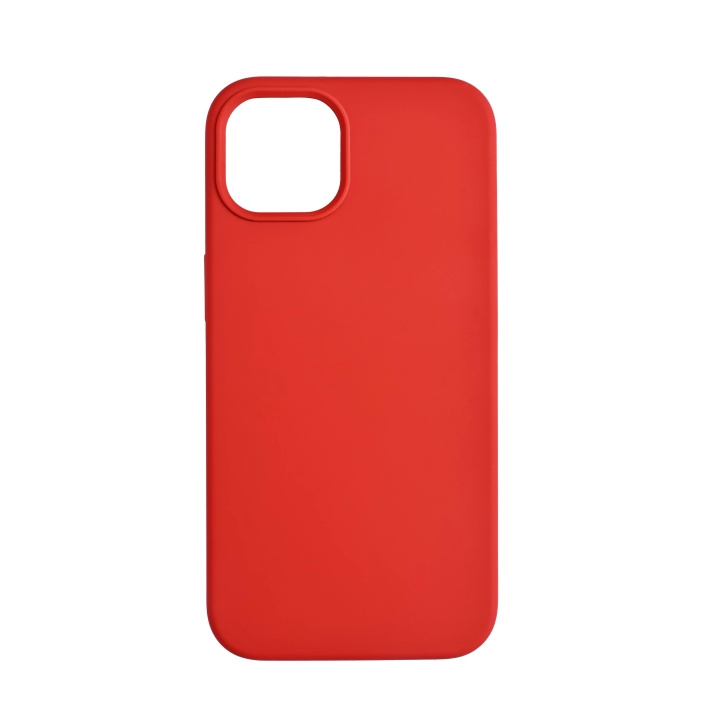 Essentials iPhone 13 silicone back cover, Red in de groep SMARTPHONE & TABLETS / Mobielbescherming / Apple / iPhone 13 bij TP E-commerce Nordic AB (C64993)