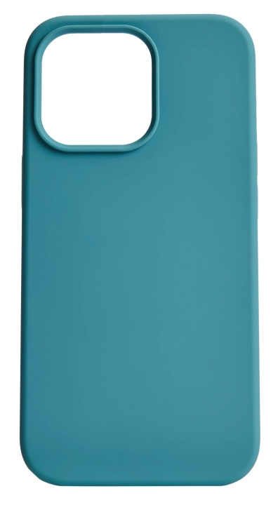 Essentials iPhone 13 silicone back cover, Green in de groep SMARTPHONE & TABLETS / Mobielbescherming / Apple / iPhone 13 bij TP E-commerce Nordic AB (C64994)
