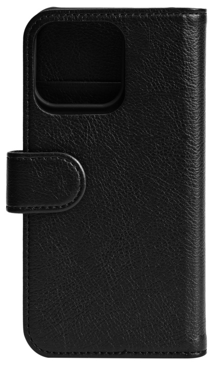 Essentials iPhone 13 Mini PU wallet, detachable, 3 card,Black in de groep SMARTPHONE & TABLETS / Mobielbescherming / Apple / iPhone 13 Mini bij TP E-commerce Nordic AB (C65002)
