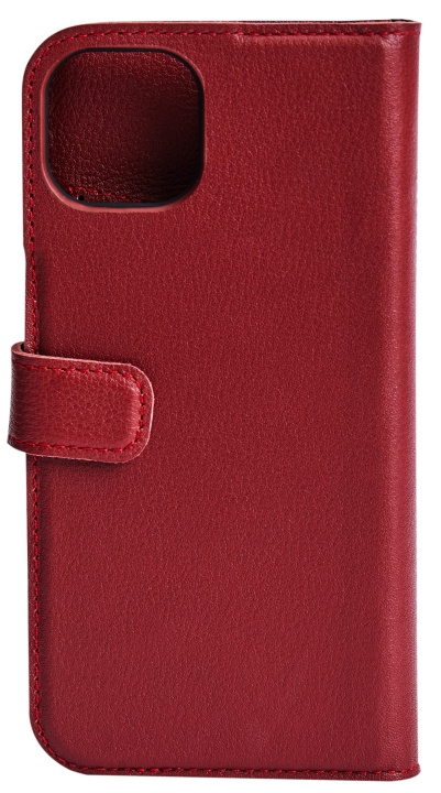 Essentials iPhone 13 leather wallet, detachable, Red in de groep SMARTPHONE & TABLETS / Mobielbescherming / Apple / iPhone 13 bij TP E-commerce Nordic AB (C65010)