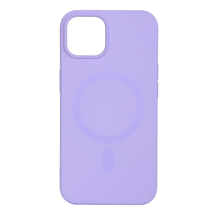 Essentials iPhone 13/14 Silicone Mag back cover, Purple in de groep SMARTPHONE & TABLETS / Mobielbescherming / Apple / iPhone 13 bij TP E-commerce Nordic AB (C65054)