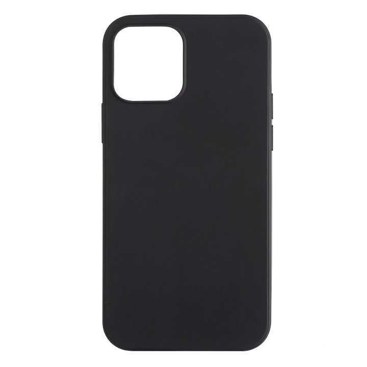 Essentials iPhone 12/12 Pro recycled TPU cover, black in de groep SMARTPHONE & TABLETS / Mobielbescherming / Apple / Hobbykleuren bij TP E-commerce Nordic AB (C65061)