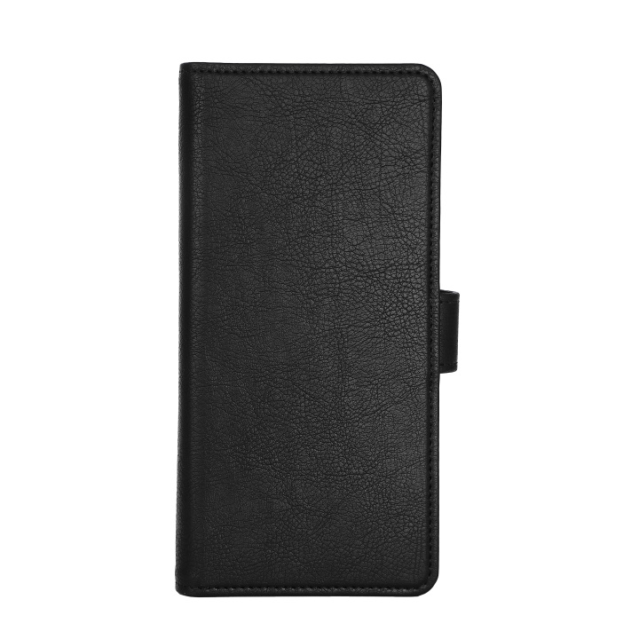 Essentials Redmi Note 12 PU wallet, detachable, black in de groep SMARTPHONE & TABLETS / Mobielbescherming / Xiaomi bij TP E-commerce Nordic AB (C65067)