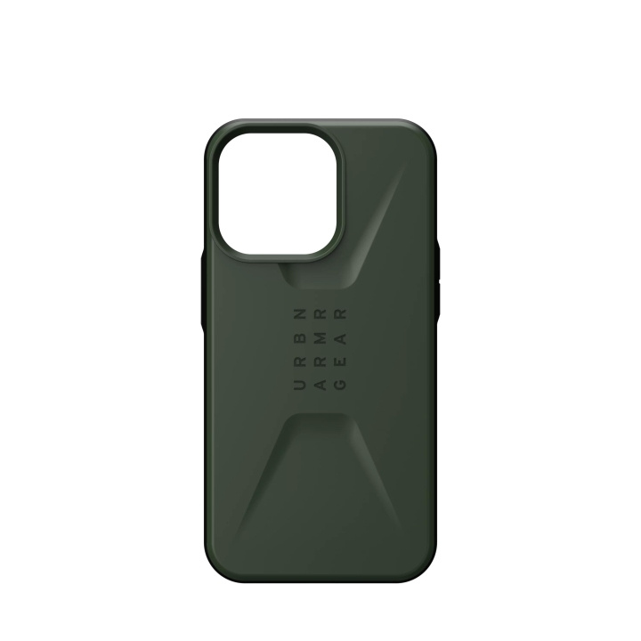 Urban Armor Gear iPhone 13 Pro Civilian Case, Olive in de groep SMARTPHONE & TABLETS / Mobielbescherming / Apple / iPhone 13 Pro bij TP E-commerce Nordic AB (C65164)