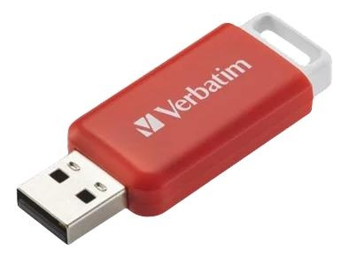 Verbatim DataBar USB 2.0 Drive Red 16GB in de groep HOME ELECTRONICS / Opslagmedia / USB-geheugen / USB 2.0 bij TP E-commerce Nordic AB (C65245)