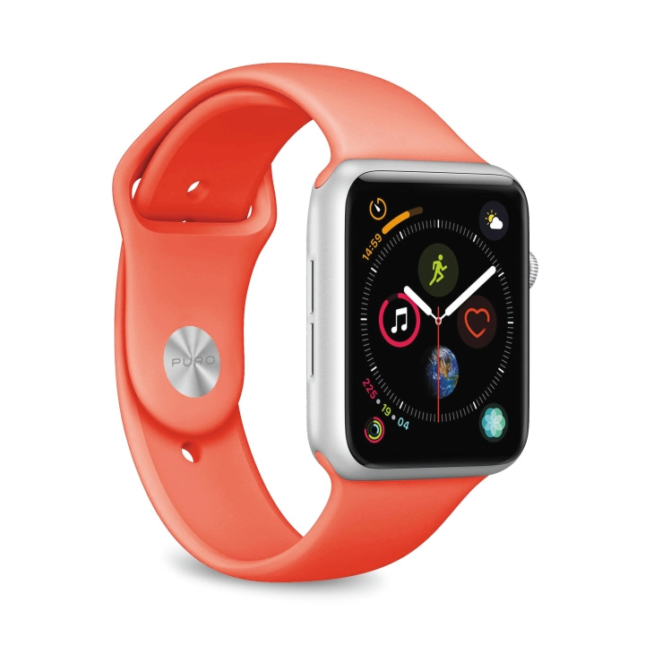 Puro Apple Watch Band, 42-44mm, S/M & M/L, Living Coral in de groep SPORT, VRIJE TIJD & HOBBY / Smartwatch & Activiteitsmeters / Accessoires bij TP E-commerce Nordic AB (C65270)