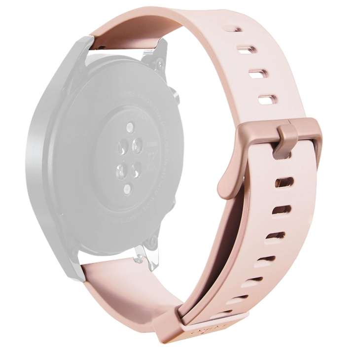 Puro Universal Silikon armband för klocka 22mm, Rose in de groep SPORT, VRIJE TIJD & HOBBY / Smartwatch & Activiteitsmeters / Activiteitsarmbanden bij TP E-commerce Nordic AB (C65274)