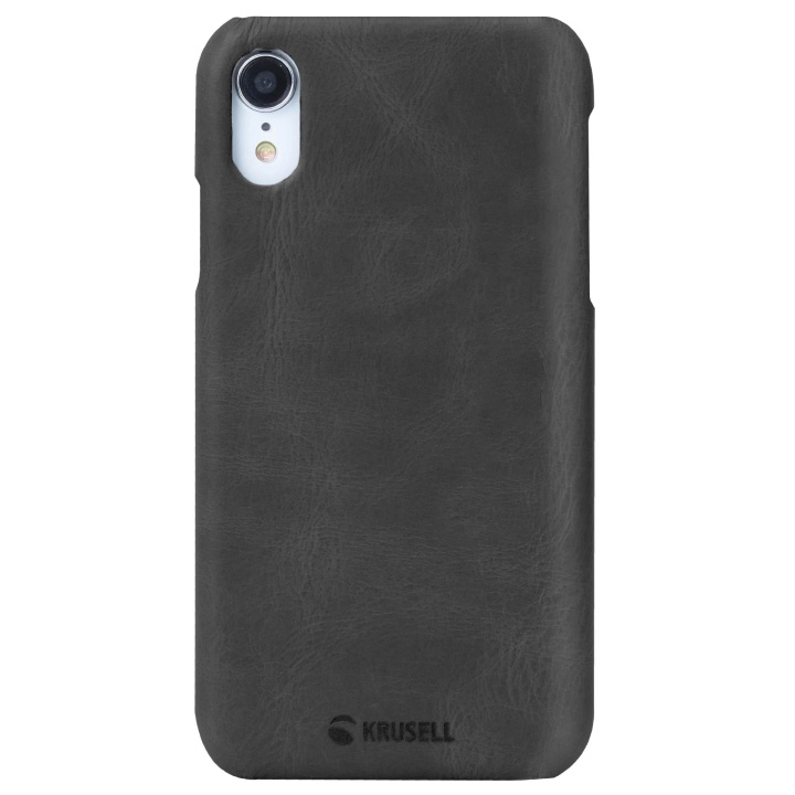 Krusell iPhone XR Sunne Cover Leather, Black in de groep SMARTPHONE & TABLETS / Mobielbescherming / Apple / Lippenstift bij TP E-commerce Nordic AB (C65284)