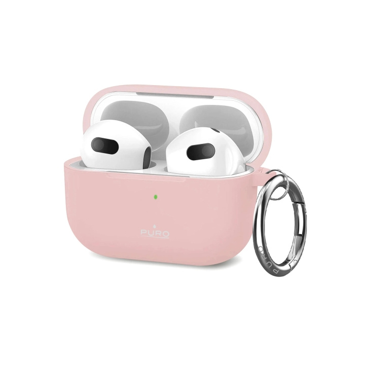 Puro Apple Airpods 3 Icon Case w/hook, Rose in de groep HOME ELECTRONICS / Audio & Beeld / Koptelefoon & Accessoires / Accessoires bij TP E-commerce Nordic AB (C65295)