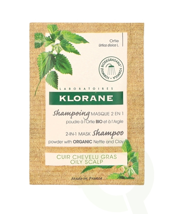 Klorane Nettle & Glay Powder Shampoo Mask 24 g 8 Pieces in de groep BEAUTY & HEALTH / Haar & Styling / Haarverzorging / Shampoo bij TP E-commerce Nordic AB (C65524)