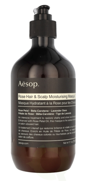 AESOP Rose Hair & Scalp Moisturising Mask 500 ml in de groep BEAUTY & HEALTH / Haar & Styling / Haarverzorging / Haarmasker bij TP E-commerce Nordic AB (C65668)