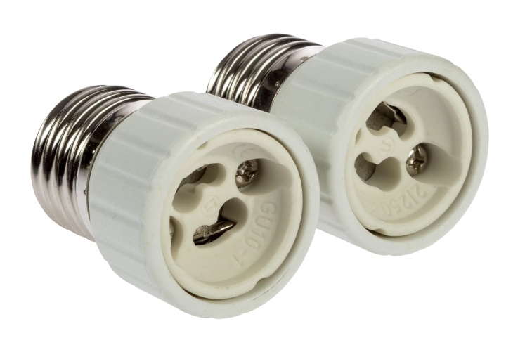 Nordic Quality Adapter E27 - GU10, 2st in de groep HOME ELECTRONICS / Verlichting / LED-lampen bij TP E-commerce Nordic AB (C65757)
