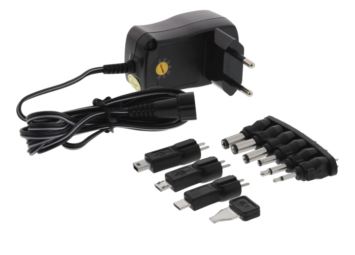 Nordic Quality AC/DC Adapter, 600mAh in de groep COMPUTERS & RANDAPPARATUUR / Laptops & accessoires / Computeroplader / Laptop oplader / Universal bij TP E-commerce Nordic AB (C65769)