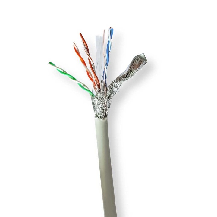 Nedis Netwerk Kabel Rol | CAT6 | Stranded | S/FTP | Koper | 305.0 m | Binnenshuis | Rond | LSZH | Grijs | Gift Box in de groep COMPUTERS & RANDAPPARATUUR / Computerkabels / Netwerkkabels / Cat6 bij TP E-commerce Nordic AB (C66040)