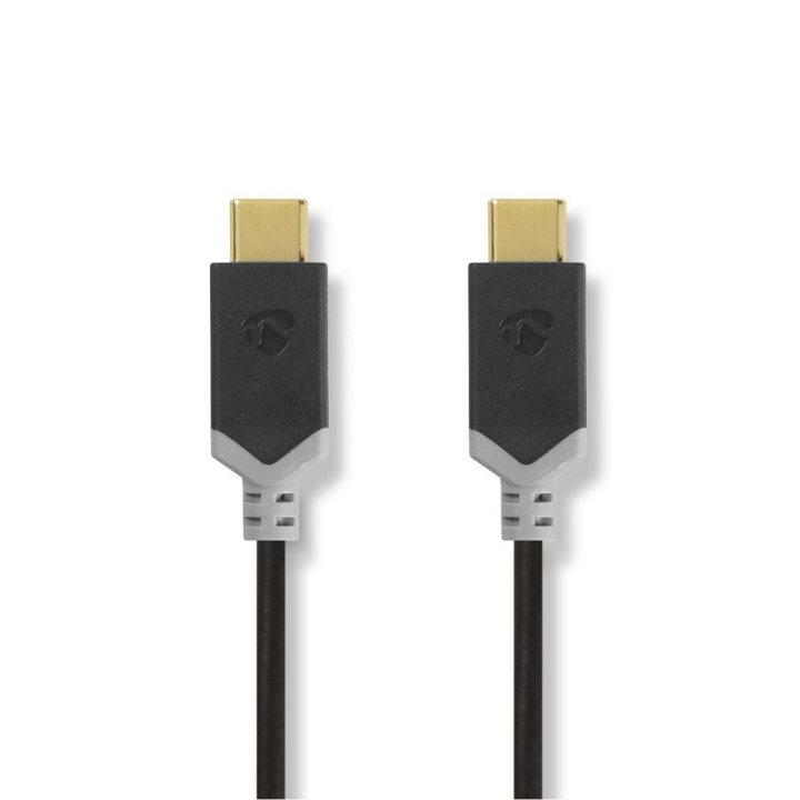 Nedis USB-Kabel | USB 3.2 Gen 1 | USB-C™ Male | USB-C™ Male | 60 W | 4K@60Hz | 5 Gbps | Verguld | 2.00 m | Rond | PVC | Zwart | Doos in de groep COMPUTERS & RANDAPPARATUUR / Computerkabels / USB / USB-C bij TP E-commerce Nordic AB (C66071)