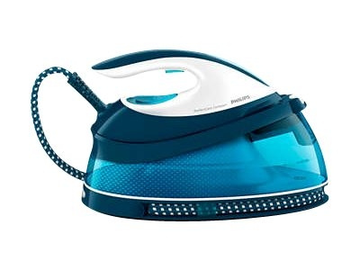 Philips PerfectCare Compact GC7840 Ångstrykjärn 2400W Blåvit in de groep HUISHOUDEN & TUIN / Kledingverzorging / Strijkijzers bij TP E-commerce Nordic AB (C66393)