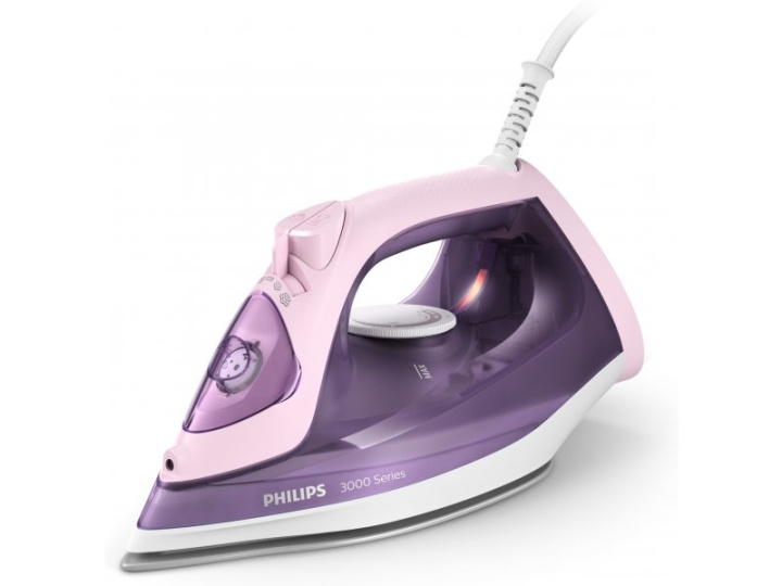 Philips 3000 series DST3020/30 iron Steam iron Ceramic soleplate 2200 W Pink, Purple in de groep HUISHOUDEN & TUIN / Kledingverzorging / Strijkijzers bij TP E-commerce Nordic AB (C66410)