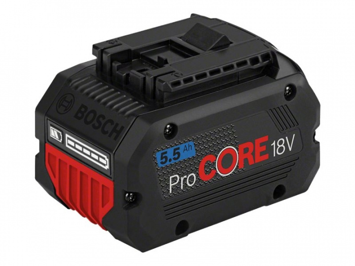 Bosch ProCORE18V Professional Litiumjonbatterier 5,5Ah in de groep HUISHOUDEN & TUIN / Gereedschap / Batterijen voor Elektrisch Gereedschap bij TP E-commerce Nordic AB (C66602)