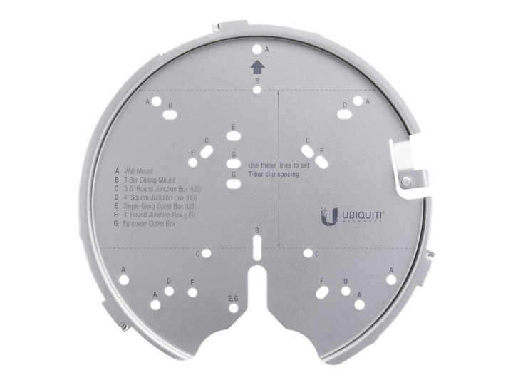 Ubiquiti UniFi Professional Mounting System U-PRO-MP monteringssats för trådlös åtkomstpunkt Silver in de groep HUISHOUDEN & TUIN / Smart home / Slimme huissystemen bij TP E-commerce Nordic AB (C67421)