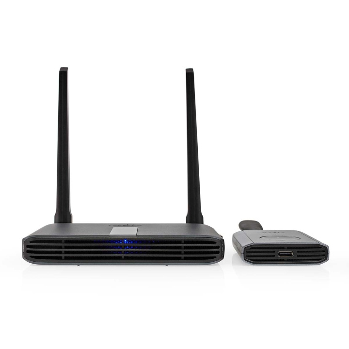 Nedis Draadloze HDMI™-Zender | Wi-Fi | 2400-5000 MHz | 30 m (gezichtsveld) | Maximale resolutie: Full HD 1080p | 1.65 Gbps | ABS | Grijs in de groep HOME ELECTRONICS / Kabels & Adapters / HDMI / Adapters bij TP E-commerce Nordic AB (C67622)
