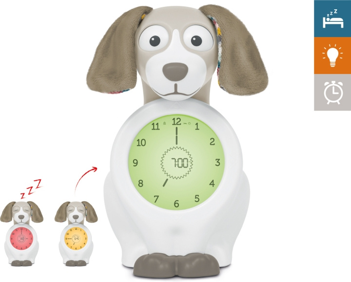 Zazu Davy wekker met slaapritme, hond, taupe in de groep HUISHOUDEN & TUIN / Horloges & Tellers / Wekkers bij TP E-commerce Nordic AB (C68070)