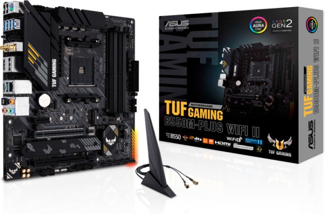 ASUS TUF GAMING B550M-PLUS WIFI II AM4 micro-ATX moederbord in de groep COMPUTERS & RANDAPPARATUUR / Computeronderdelen / Moederbord bij TP E-commerce Nordic AB (C68323)