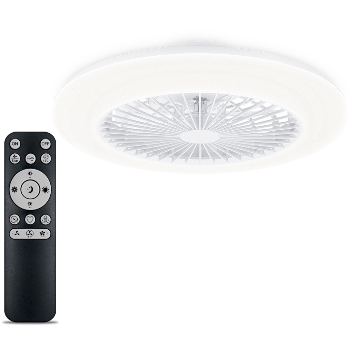 Philips Amigo Takfläkt med LED-belysning Varm-/kallvitt 6000 lm in de groep HOME ELECTRONICS / Verlichting / Plafondverlichting bij TP E-commerce Nordic AB (C68773)