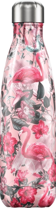Chilly\'s flessen Chilly\'s thermosfles, flamingo 500 ml in de groep SPORT, VRIJE TIJD & HOBBY / Buitenrecreatie / Thermosflessen & Waterflessen bij TP E-commerce Nordic AB (C68910)