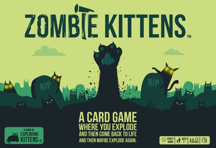 Exploding Kittens Zombie Kittens Nordic - kaartspel in de groep SPEELGOED, KINDER- & BABYPRODUCTEN / Spelletje / Bordspellen bij TP E-commerce Nordic AB (C69120)