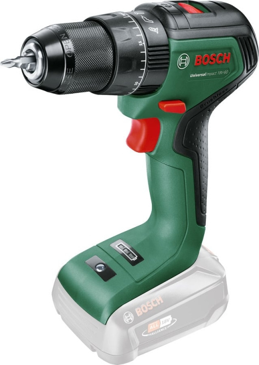 Bosch UniversalImpact 18V-60 Solo accuboormachine, zonder accu in de groep HUISHOUDEN & TUIN / Gereedschap / Boormachines bij TP E-commerce Nordic AB (C69504)