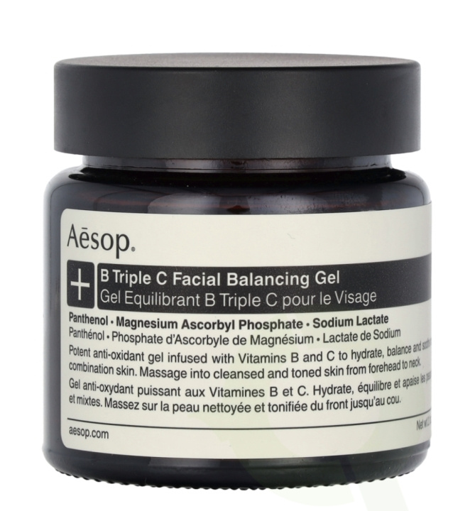 AESOP B Triple C Facial Balancing Gel 60 ml in de groep BEAUTY & HEALTH / Huidsverzorging / Gezicht / Dagcrème bij TP E-commerce Nordic AB (C69589)