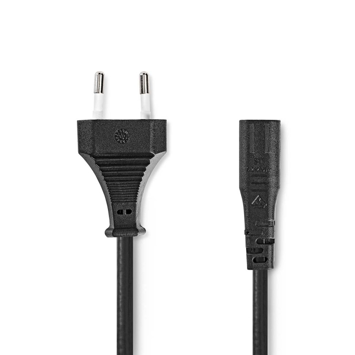 Nedis Stroomkabel | Euro Male | IEC-320-C1 | Recht | Recht | Vernikkeld | 2.00 m | Gekruld | PVC | Zwart | Label in de groep COMPUTERS & RANDAPPARATUUR / Computerkabels / Elektrische kabels bij TP E-commerce Nordic AB (C69713)
