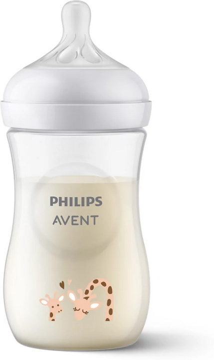 Philips Avent SCY903/66 Natural Response zuigfles, 260 ml, giraffe in de groep SPEELGOED, KINDER- & BABYPRODUCTEN / Babygadgets / Fopspenen & Bijtringen bij TP E-commerce Nordic AB (C69779)