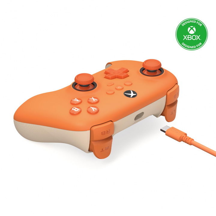 8Bitdo Ultimate C bedrade gamecontroller, oranje, Xbox in de groep HOME ELECTRONICS / Spelconsoles en accessoires / Xbox Series X / Accessoires bij TP E-commerce Nordic AB (C69846)