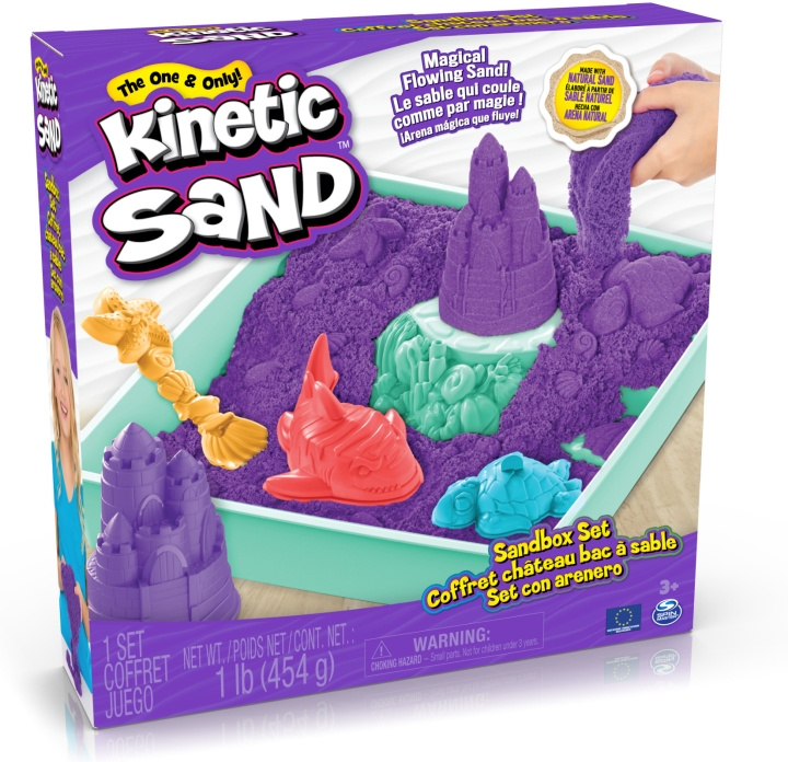 Kinetische zandbakset, paars in de groep SPEELGOED, KINDER- & BABYPRODUCTEN / Speelgoed / Speelklei, speelzand en accessoires bij TP E-commerce Nordic AB (C69988)