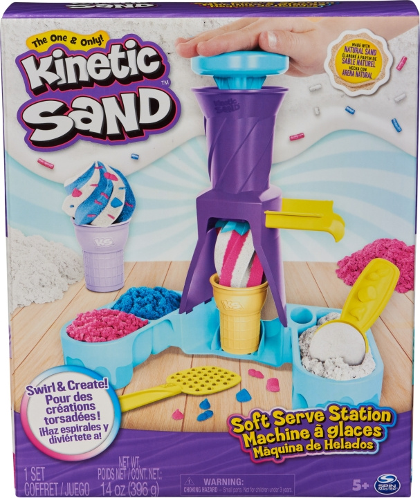 Kinetisch Zand Soft Serve Station - ijsspeelset in de groep SPEELGOED, KINDER- & BABYPRODUCTEN / Speelgoed / Speelklei, speelzand en accessoires bij TP E-commerce Nordic AB (C70083)