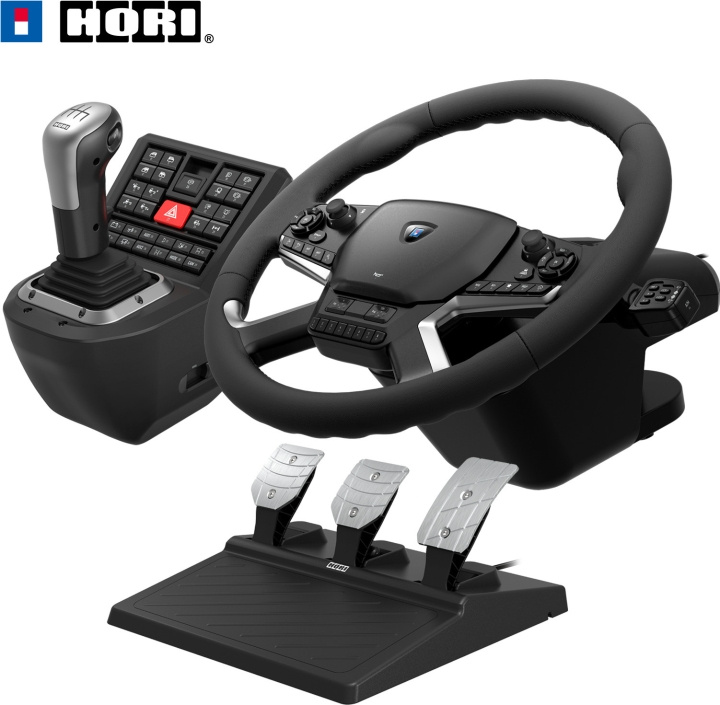 HORI Force Feedback Truckbesturingssysteem, PC in de groep COMPUTERS & RANDAPPARATUUR / GAMING / Stuurwielen en joysticks bij TP E-commerce Nordic AB (C70158)
