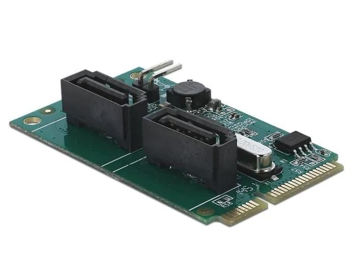 DeLOCK Mini PCIe naar 2 x SATA-omzetter met RAID in de groep COMPUTERS & RANDAPPARATUUR / Computeronderdelen / Harde schijven / Chassisventilatoren bij TP E-commerce Nordic AB (C70524)