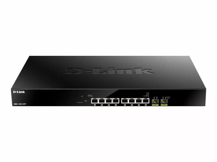 D-Link Switch, 8x 100/1000/2.5G (PoE+) + 2x 10 Gigabit SFP+, PoE+ in de groep COMPUTERS & RANDAPPARATUUR / Netwerk / Schakelaars bij TP E-commerce Nordic AB (C70815)